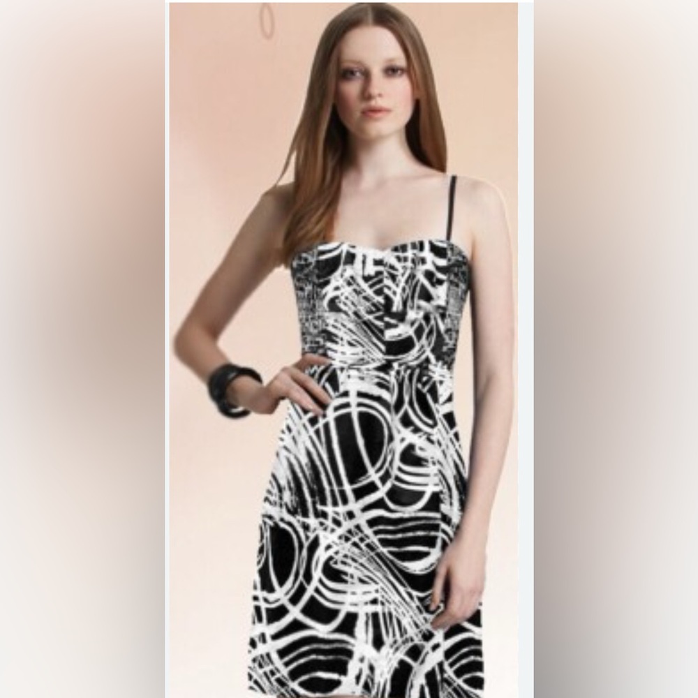 DKNY Black and White Dress